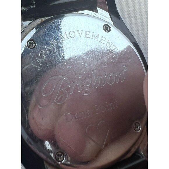 Brighton Black Dana point Watch New Battery Excellent Condition Crystals. - Picture 5 of 5